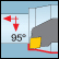 Belső 80°-os lapka 95°-os Eszt